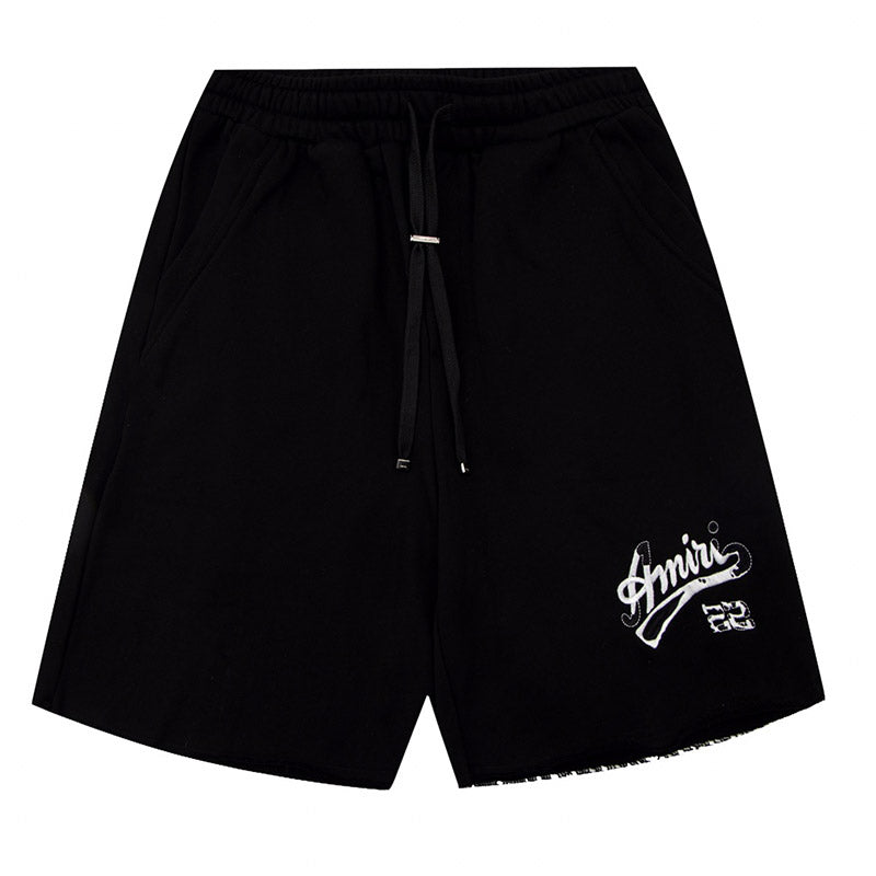 AMIRI Straight-Leg Logo-Embroidered Cotton-Jersey Shorts