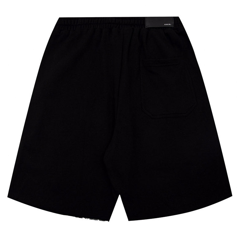 AMIRI Straight-Leg Logo-Embroidered Cotton-Jersey Shorts