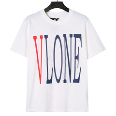 VLONE Staple Blue Red Large V T-Shirts