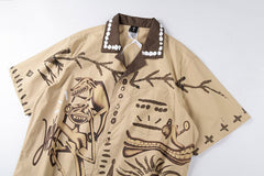 Travis Scott Cactus Jack Painter Button Up Shirt