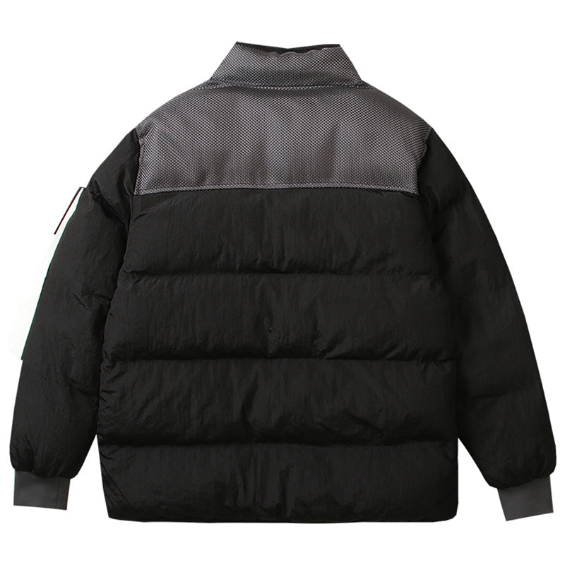 STONE ISLAND Multi-element patchwork down jacket