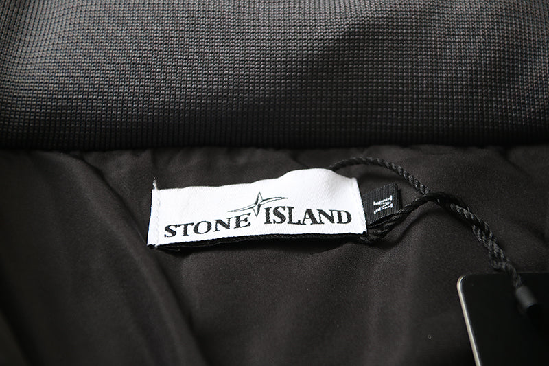 STONE ISLAND Multi-element patchwork down jacket