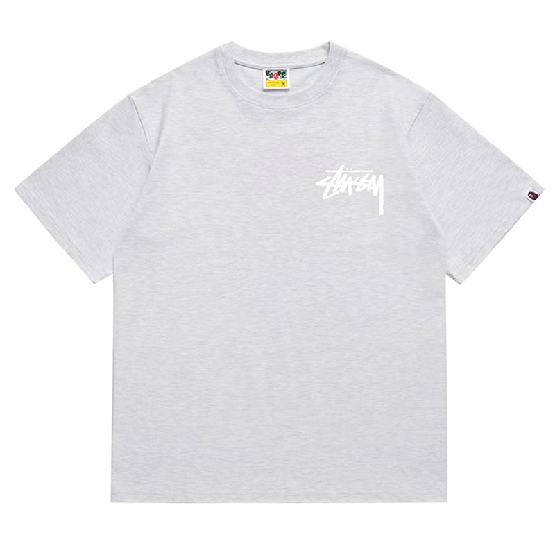 BAPE X Stussy Basic Pigment Dyed Tee