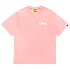 BAPE X Stussy Basic Pigment Dyed Tee