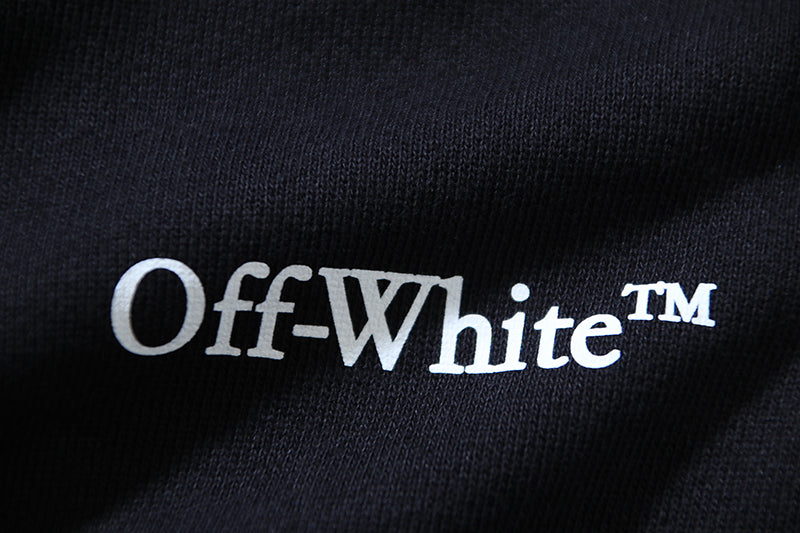 Off White Logo Printed Hoodie