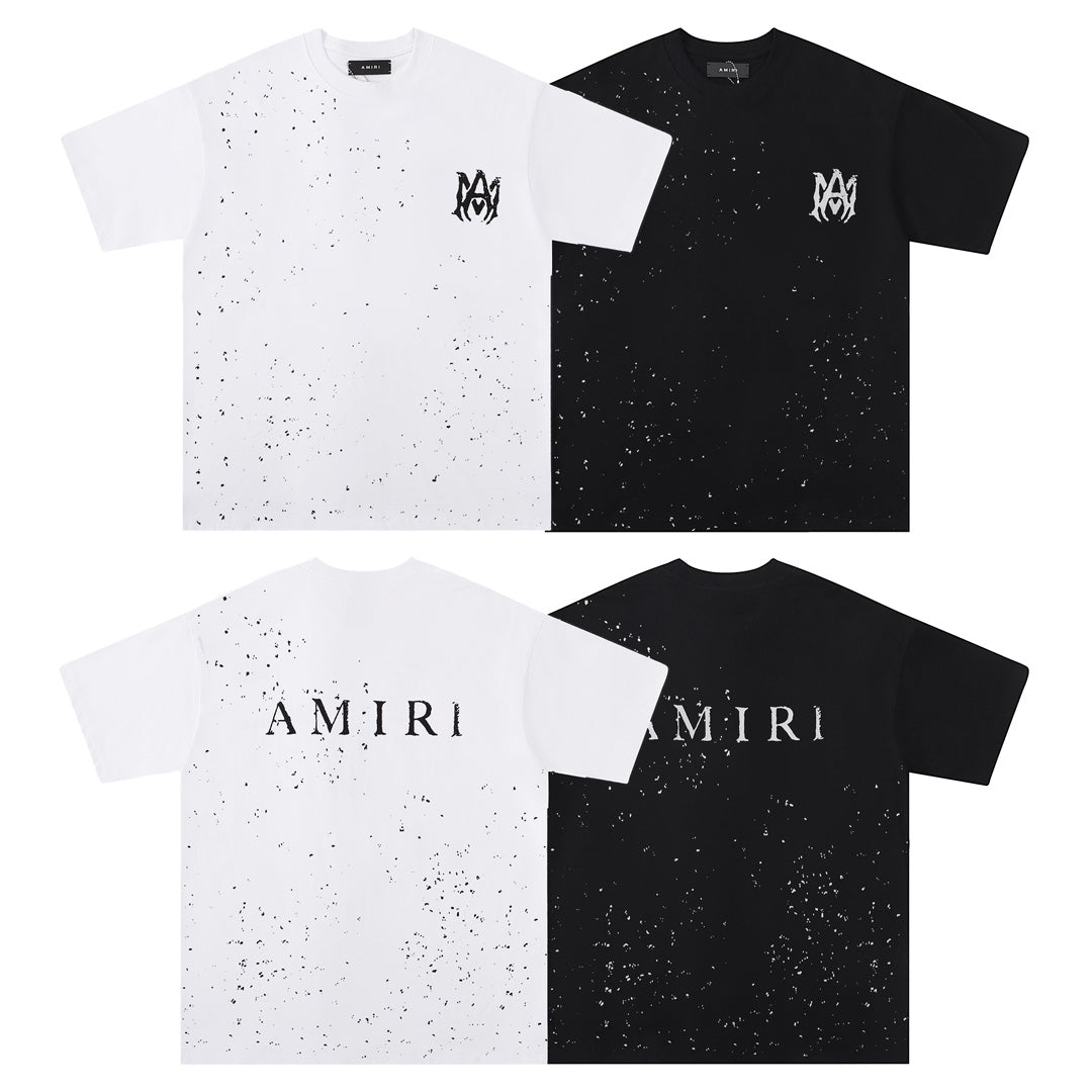 Amiri ink-splash print T-shirt