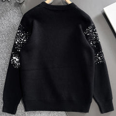 Chrome Hearts Classic Jacquard Lettered Pullover Sweater