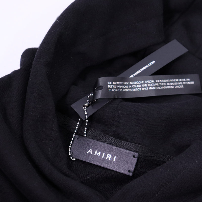 AMIRI Appliquéd Logo-Print Cotton-Jersey Hoodie