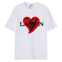 LANVIN Loving heart T-Shirt White