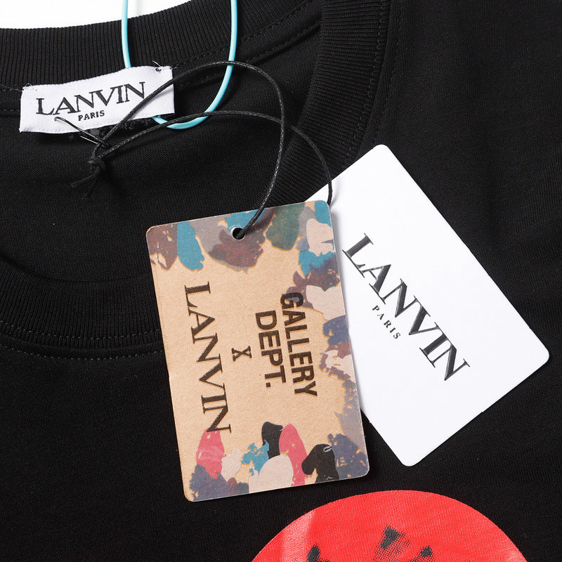 LANVIN Loving heart T-Shirt Black