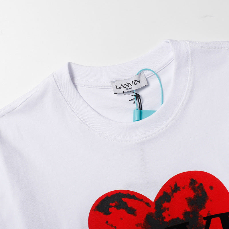 LANVIN Loving heart T-Shirt White