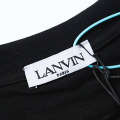 LANVIN Letter Embroidery Logo T-Shirt