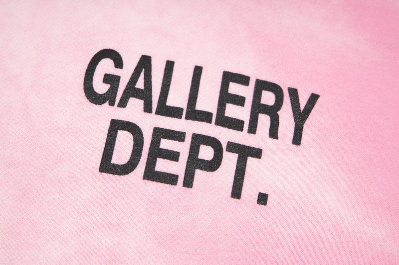 Gallery Dept. Logo-Print Bleached Cotton-Jersey Zip-Up Hoodie