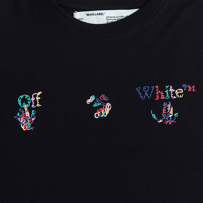 OFF-WHITE Colorful printed arrow pattern T-Shirts