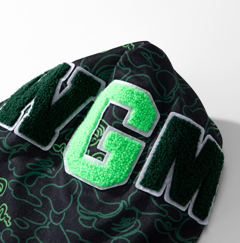 BAPE Green Shark Ape Head Hoodie