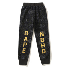 BAPE Gold BAPE Letter  Pants