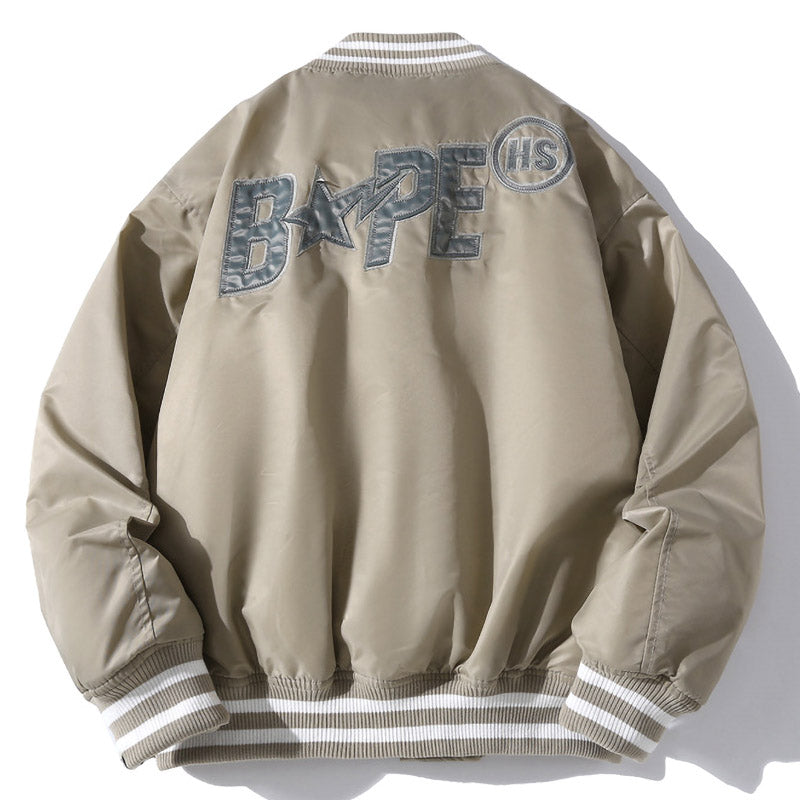 BAPE x Highsnobiety Nylon Varsity Jacket