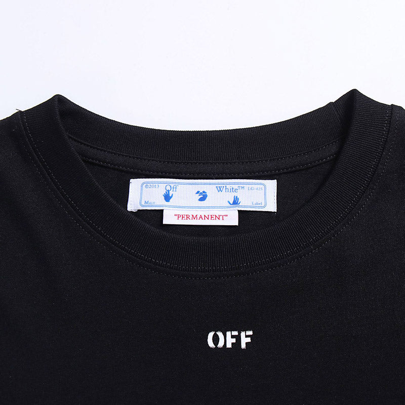 OFF-WHITE Logo-Print Cropped Cotton T-shirts