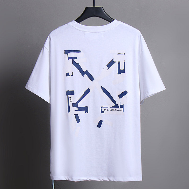 OFF-WHITE Alphabet Arrow Pattern-Print T-Shirts