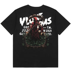 VLONE PSkeleton devil big V print T-Shirts