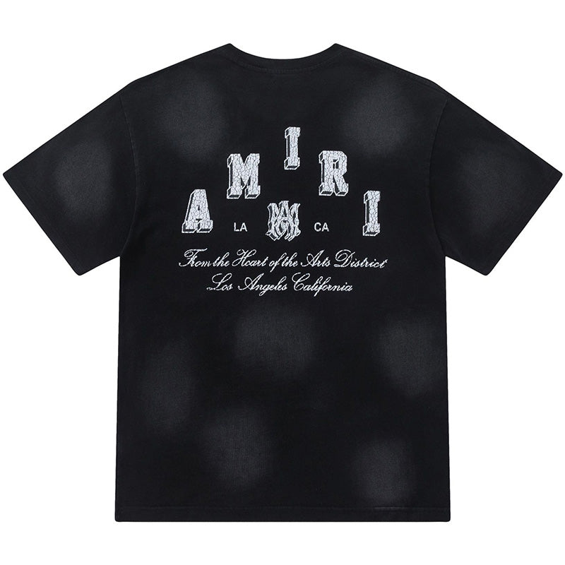 AMIRI Logo Print Short Sleeve T-shirts