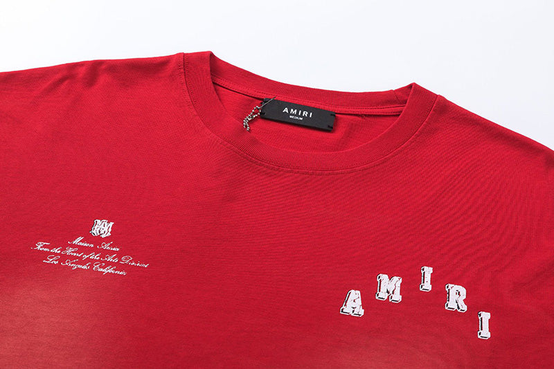 AMIRI Logo Print Short Sleeve T-shirts