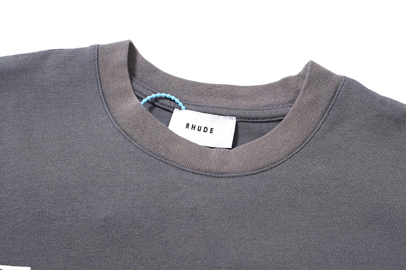 RHUDE Graphic-Print Cotton T-Shirt