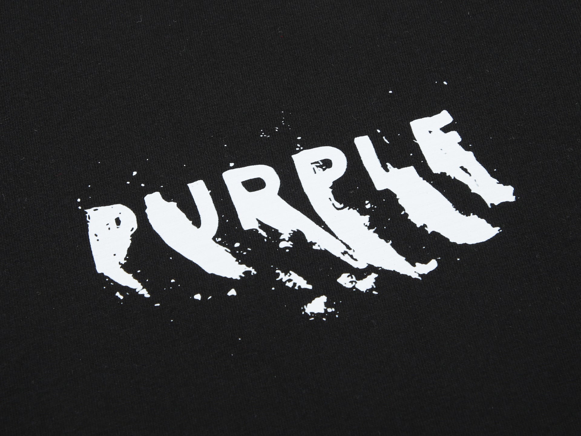 Purple Brand Paint-streaked logo T-Shirt