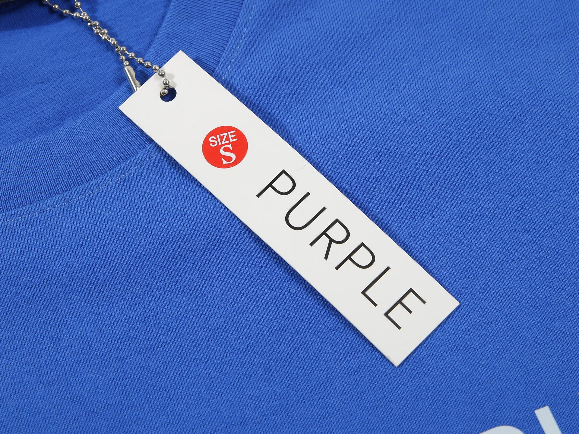 Purple Brand Clean Jersey Logo T-Shirt Blue