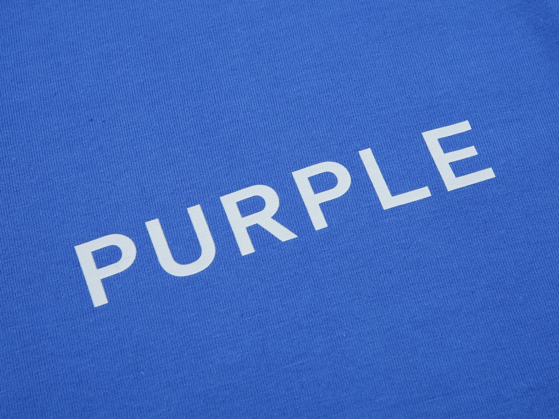 Purple Brand Clean Jersey Logo T-Shirt Blue