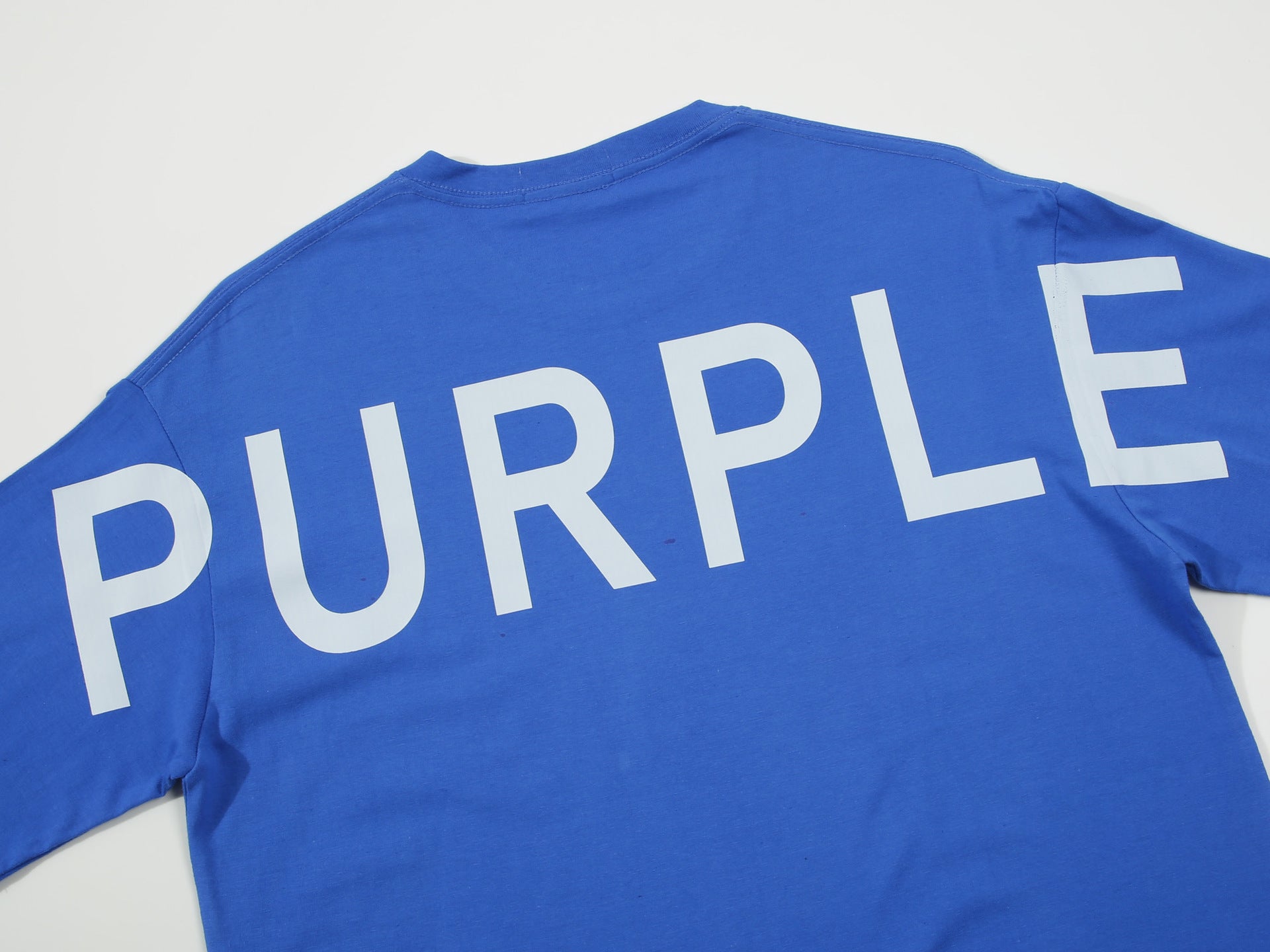 Purple Brand Clean Jersey Logo T-Shirt Blue