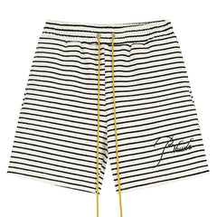 RHUDE Striped Letter Embroidered Casual Shorts