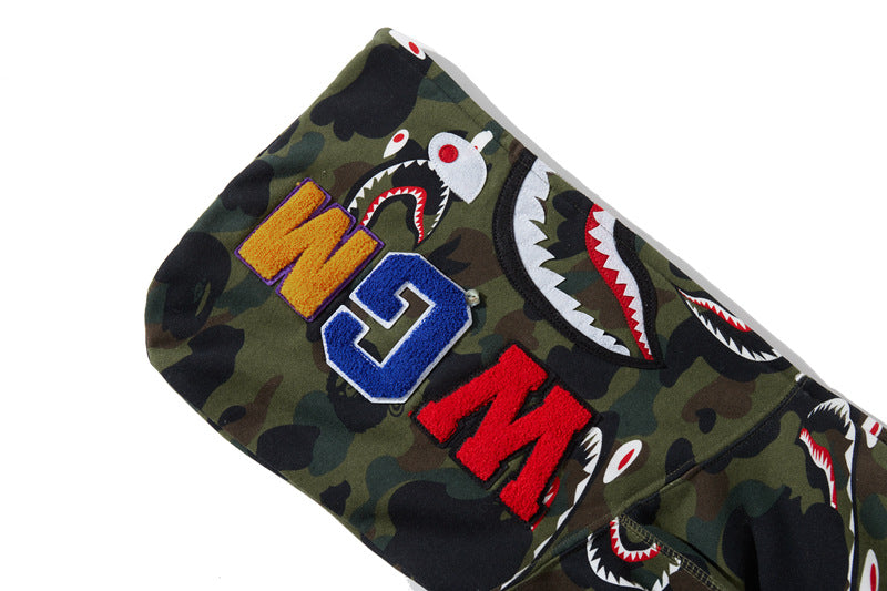 BAPE Shark 1st Camo Shark Zip Hoodie