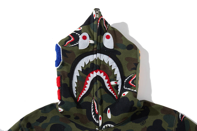 BAPE Shark 1st Camo Shark Zip Hoodie