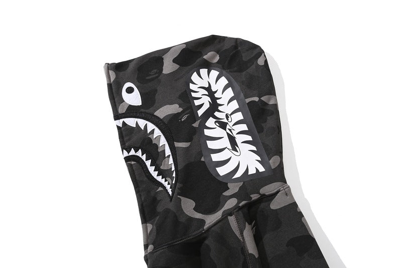 BEP x BAPE ColorCamo Shark Full Zip Hoodie