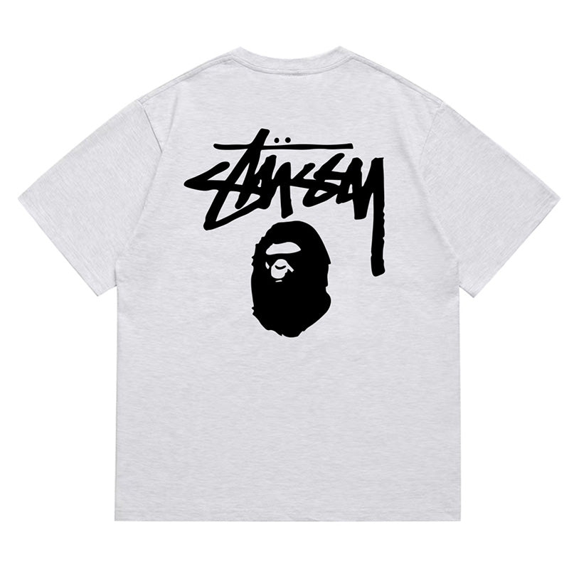 BAPE X Stussy Basic Pigment Dyed Tee