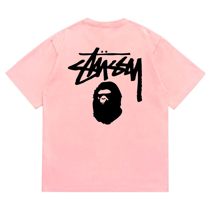 BAPE X Stussy Basic Pigment Dyed Tee