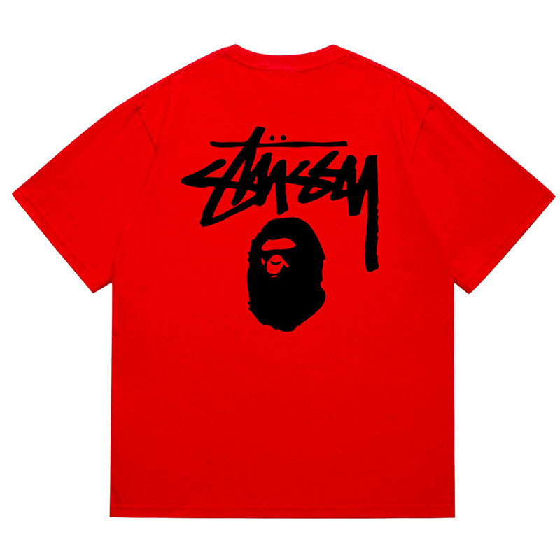 BAPE X Stussy Basic Pigment Dyed Tee