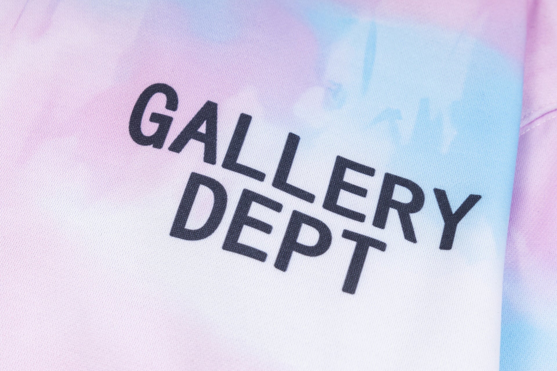 Gallery Dept.Tie-dye lettering logo print Hoodies