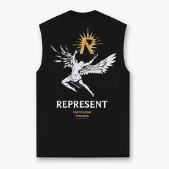 REPRESENT Classic Sun Wing God character slogan logo waistcoat T-Shirt