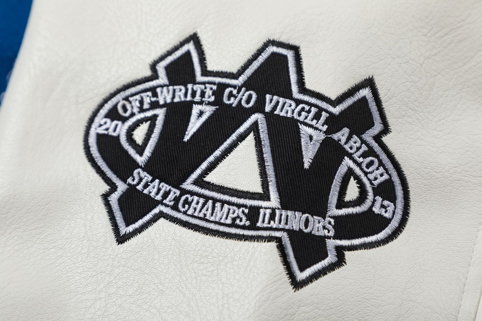 OFF WHITE royal varsity Jacket