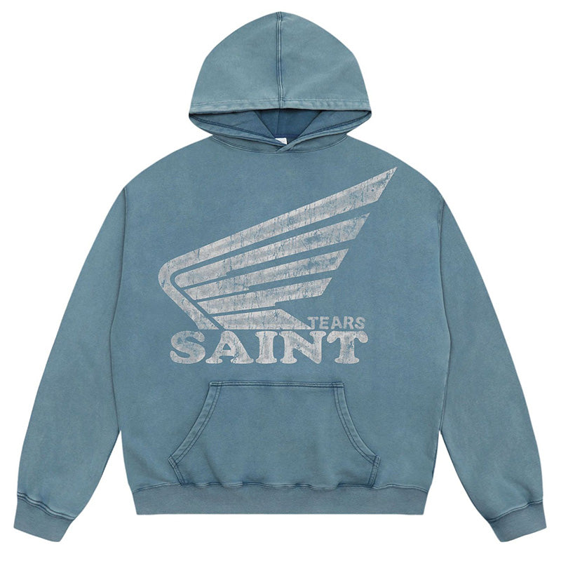 SAINT MICHAEL Letter Printing Hoodies