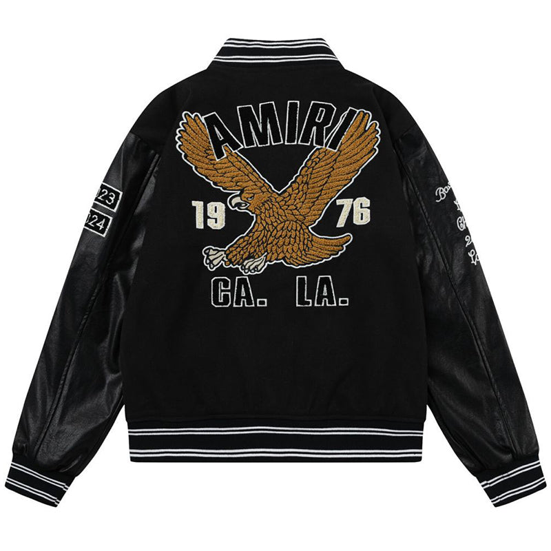 AMlRl appliqué-logo Varsity Jackets