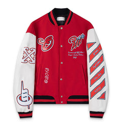 OFF WHITE Scorpio Wool Varsity Jacket