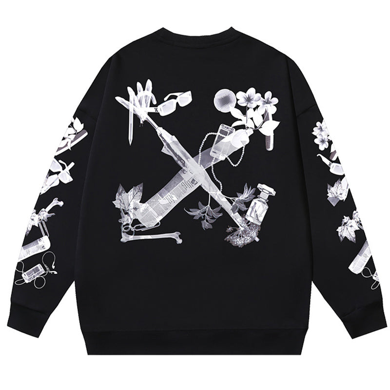 OFF WHITE Logo-Print Cotton Sweatshirts