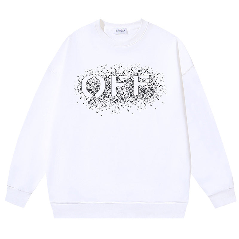 OFF-WHITE Spray-Paint Logo Cotton Sweatshirts