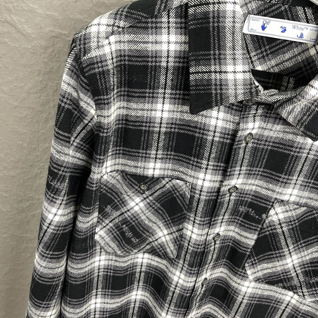 Off-White  Arrows Stencil Flannel Shirt