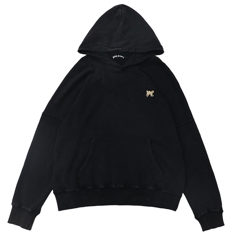 Palm Angels Burning Palm Cotton Hoodie