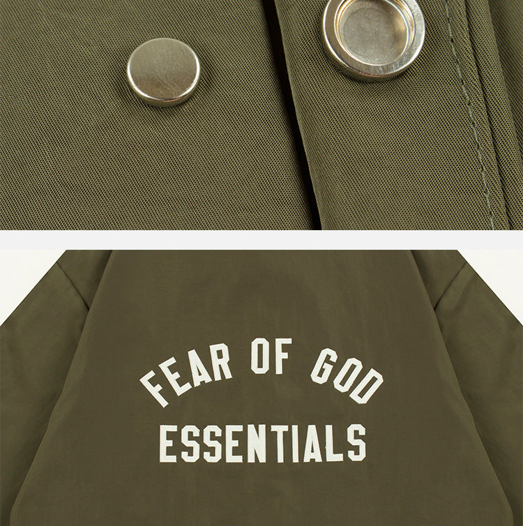 Fear of God Essentials Textured Nylon Trucker Jacket