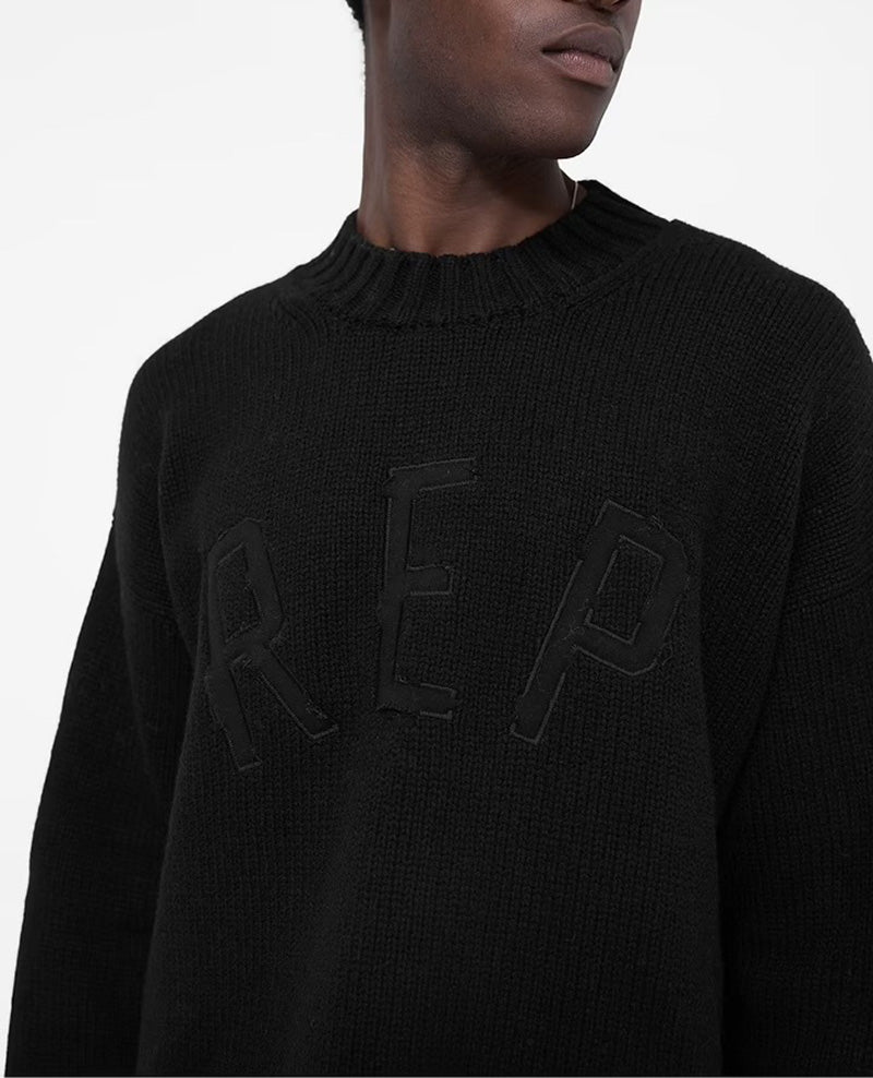 Represent Rep-appliqué sweater